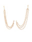 Gold-Plated & White Classic Earring Chain