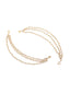 Gold-Plated & White Classic Earring Chain