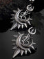 Oxidized Silver-Toned Quirky Drop Earrings
