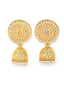 Gold-Plated Circular Jhumkas Earrings