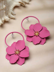 Floral Shaped Drop Earrings