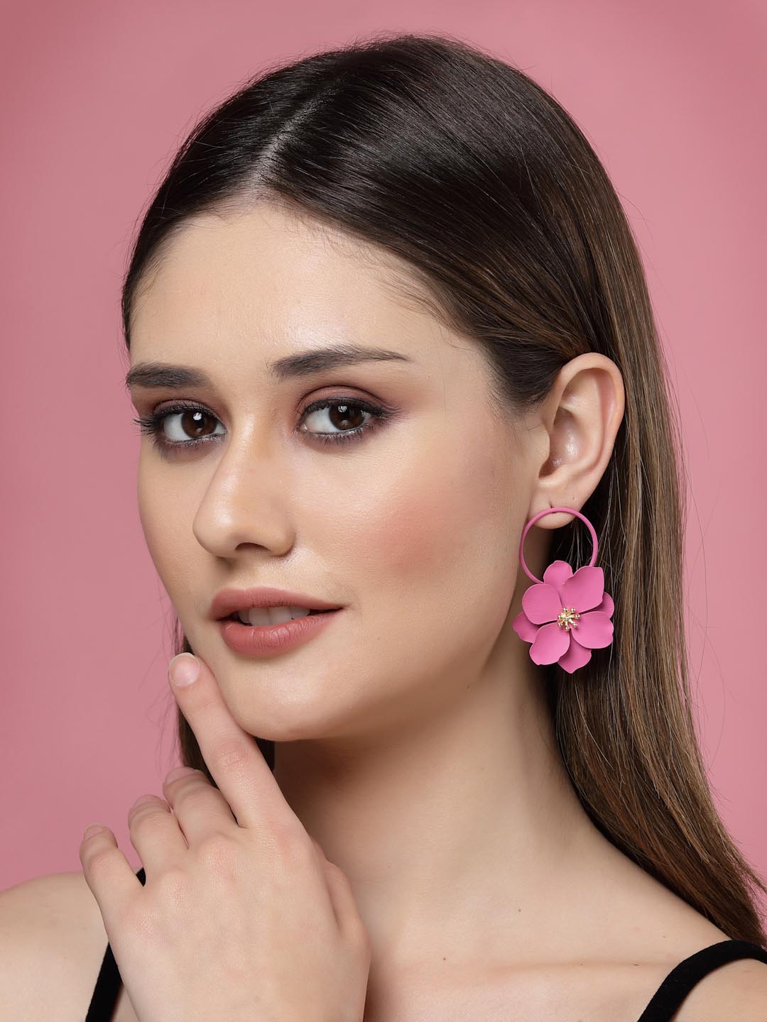 Floral Shaped Drop Earrings