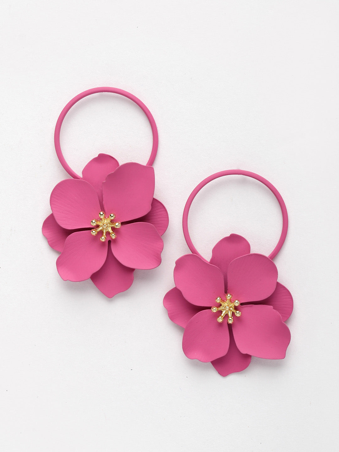 Floral Shaped Drop Earrings