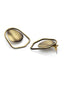 Gold-Plated Shield Stud Earrings