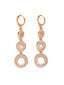 Gold-Toned Circular Drop Earrings