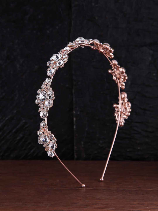 Women Rose Gold-Toned Embellished Hairband