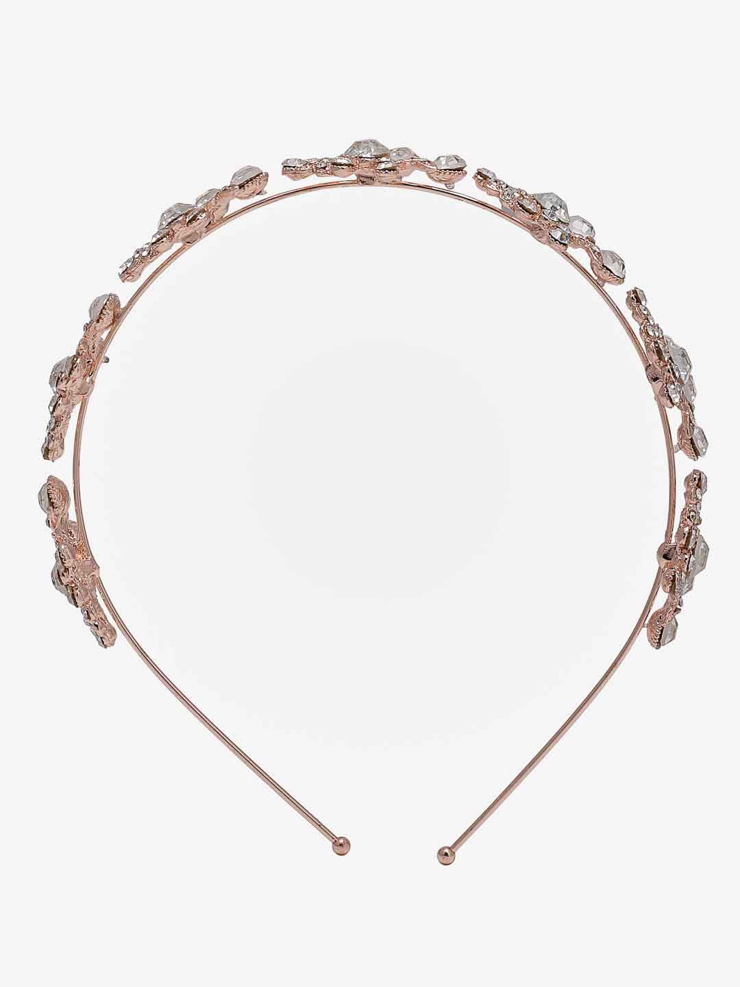 Women Rose Gold-Toned Embellished Hairband