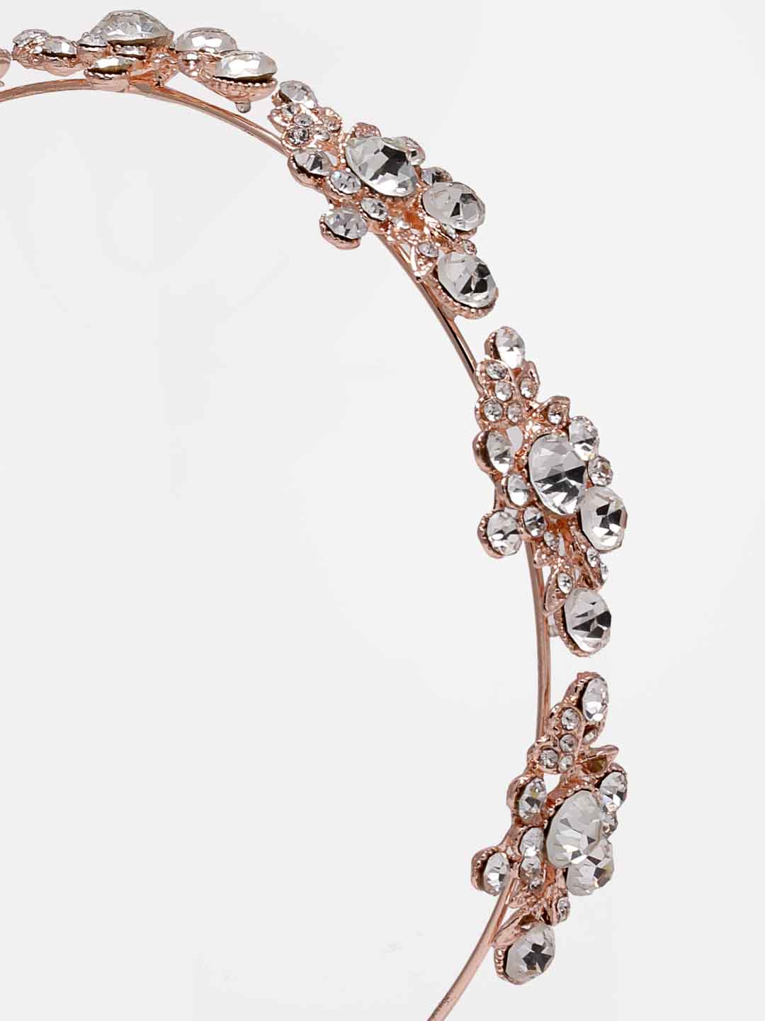 Women Rose Gold-Toned Embellished Hairband