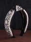 Women Black & White Embellished Hairband