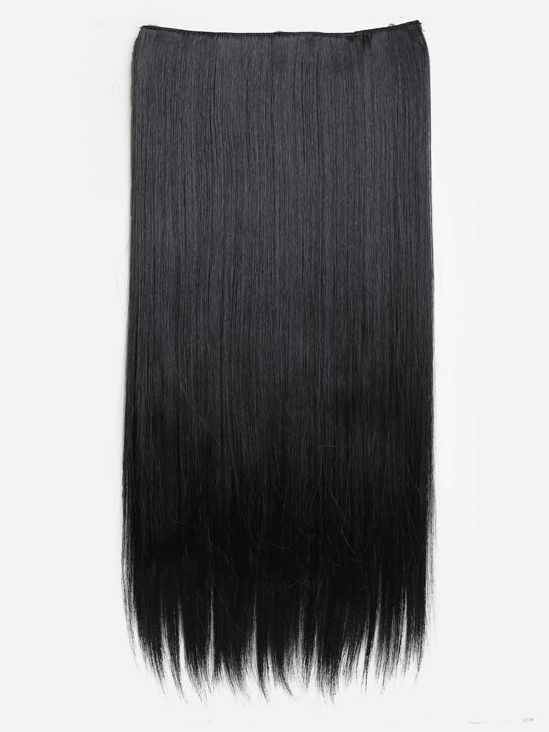Women Black 5-Clips Hair Extension