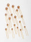 Women Set Of 18 Gold-Plated Embellished U Pins