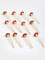 Women Gold-Toned & Red Rose Embellished U Pins