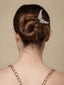 Women Gold-Toned & White Embellished Hairstick