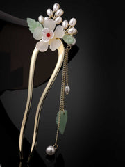 Women Embellished Metal Floral Hairstick