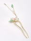 Women Embellished Metal Floral Hairstick