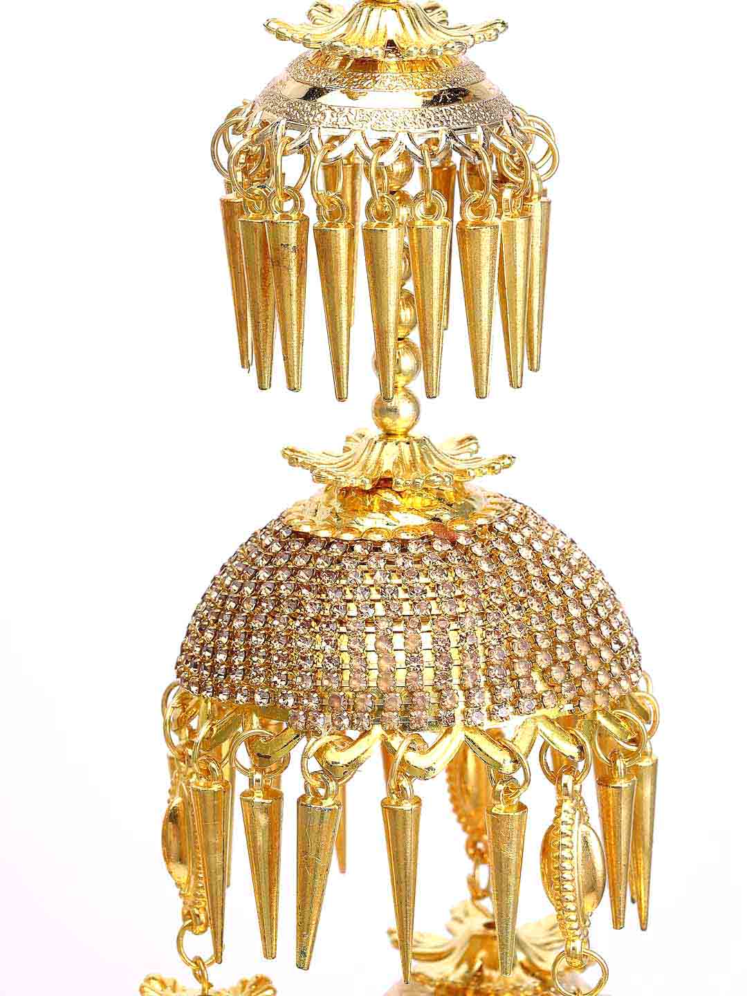 Set Of 2 Gold- Plated Beaded Bridal Layered Kaleera