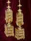 Pack Of 2 Gold Plated & White Pearl Beaded Bridal Heavy Kaleera Sets