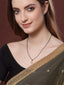 Black Gold-Plated AD Stone Beaded Mangalsutra