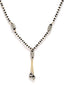 Set Of 3 Gold-Plated White CZ Stone-Studded & Black Beaded Handcrafted Mangalsutra