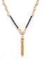 Gold-Plated Black Pearl Beaded Mangalsutra