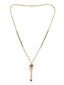 Women Gold-Plated Black Beaded Mangalsutra