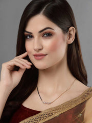 Gold-Plated Studded Mangalsutra