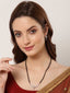 Gold-Plated Stone-Studded Mangalsutra Earrings Set