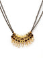 Gold-Plated & Black Pearl Beaded Mangalsutra