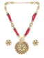 Gold-Plated Kundan Studded Handcrafted Jewellery Set