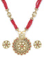 Gold-Plated Kundan Studded Handcrafted Jewellery Set