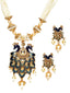 Women Gold-Plated & Blue Handcrafted Jewellery Set