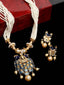 Women Gold-Plated & Blue Handcrafted Jewellery Set