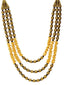 Gold & Black Handcrafted Antique Necklace