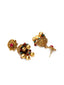 Gold-Plated Red & Green Stone-Studded Beaded Antique Jewellery Set