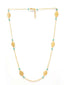 Gold-Plated & Blue Glass Stone Embellished Handcrafted Necklace