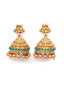 Gold-Toned & White Pearls Shiv & Parvati Temple Jewellery Set