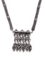 Silver-Toned German Silver Oxidized Tribal Necklace