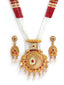 Gold-Plated Kundan Stone-Studded Jewellery Set