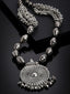 Silver-Toned German Silver Oxidised Necklace