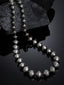 Silver-Toned & Black German Silver Oxidised Necklace