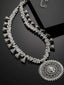 Silver-Toned German Silver Oxidised Necklace