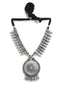 Silver-Toned German Silver Oxidised Necklace