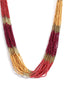 Gold-Plated & Yellow Layered Necklace