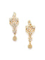 Women Gold-Plated & White AD-Studded Jewellery Set