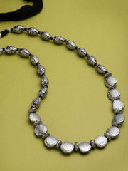 Silver-Toned German Silver Oxidized Necklace