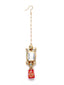 Gold-Plated White & Pink Kundan Studded & Beaded Handcrafted Jewellery Set