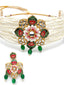 Gold -Plated Gold Kundan Studded Jewellery Set