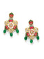 Gold -Plated Gold Kundan Studded Jewellery Set