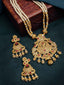 Gold-Plated Artificial Stone Studded Jewellery Set