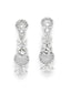 Rhodium-Plated White AD Studded Handcrafted Jewellery Set